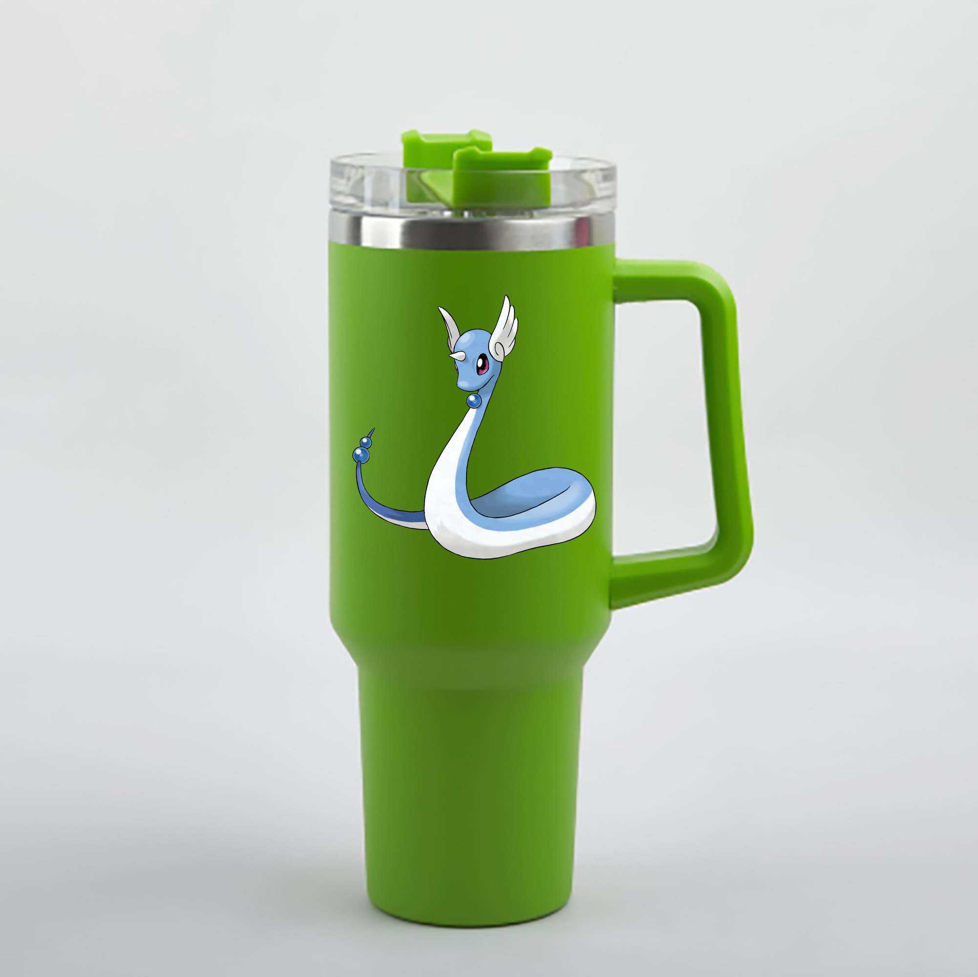 （画像用） ポケットモンスター Pokémon 1200mL車用タンブラー - クリスタルステッカー（プラスチックストロー付き）